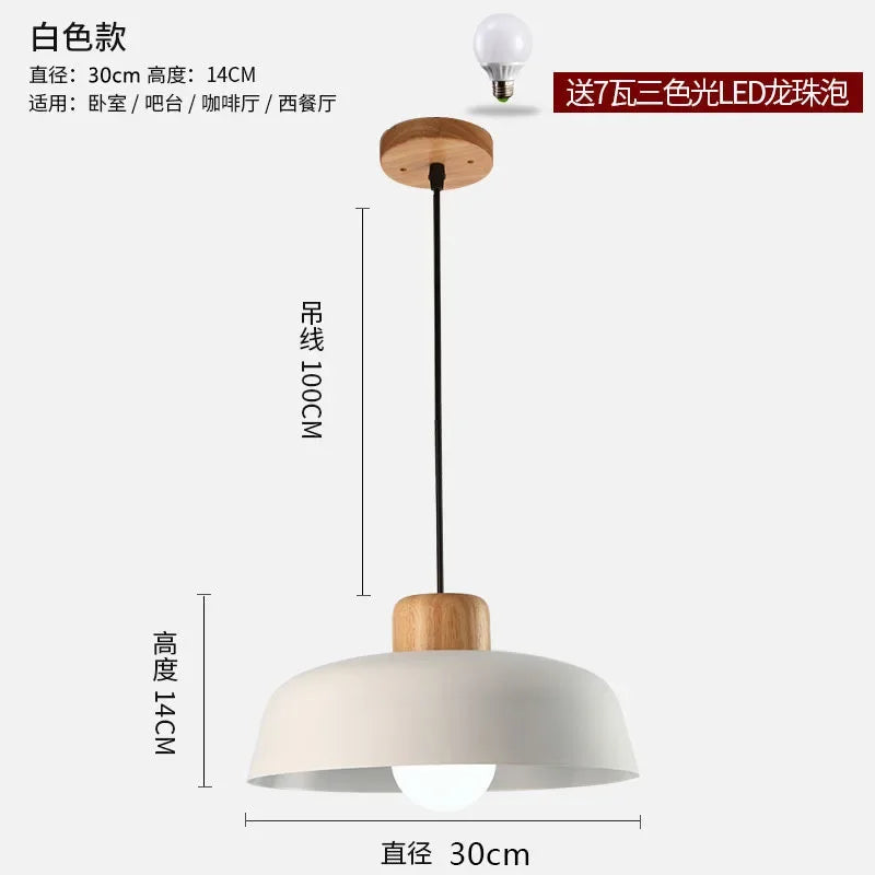 suspension led minimaliste style nordique pour décoration maison