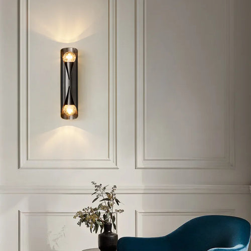 applique murale led moderne en cuivre pour intérieur élégant - vue 3 sur 8