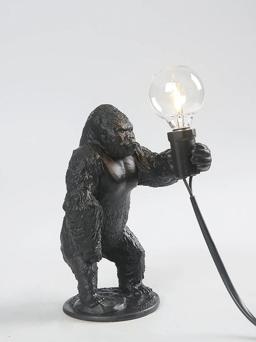lampe à poser nordique king kong en résine personnalisable animaux - vue 11 sur 15