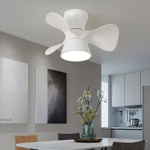 ventilateur de plafond lumineux avec télécommande et 6 vitesses - vue 3 sur 12