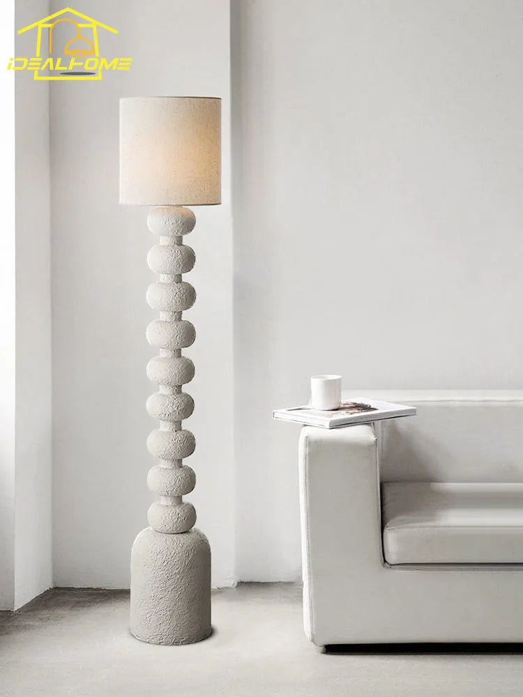 Lampadaire minimaliste wabi-sabi LED E27 - vue 4 sur 6