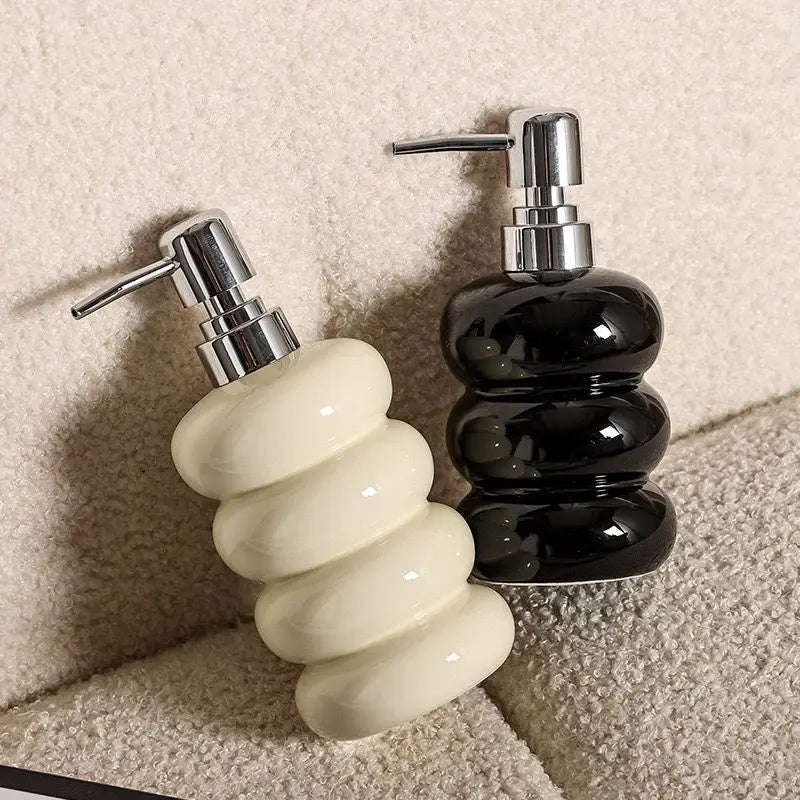 bouteille céramique pour désinfectant et distributeur de savon - vue 4 sur 12