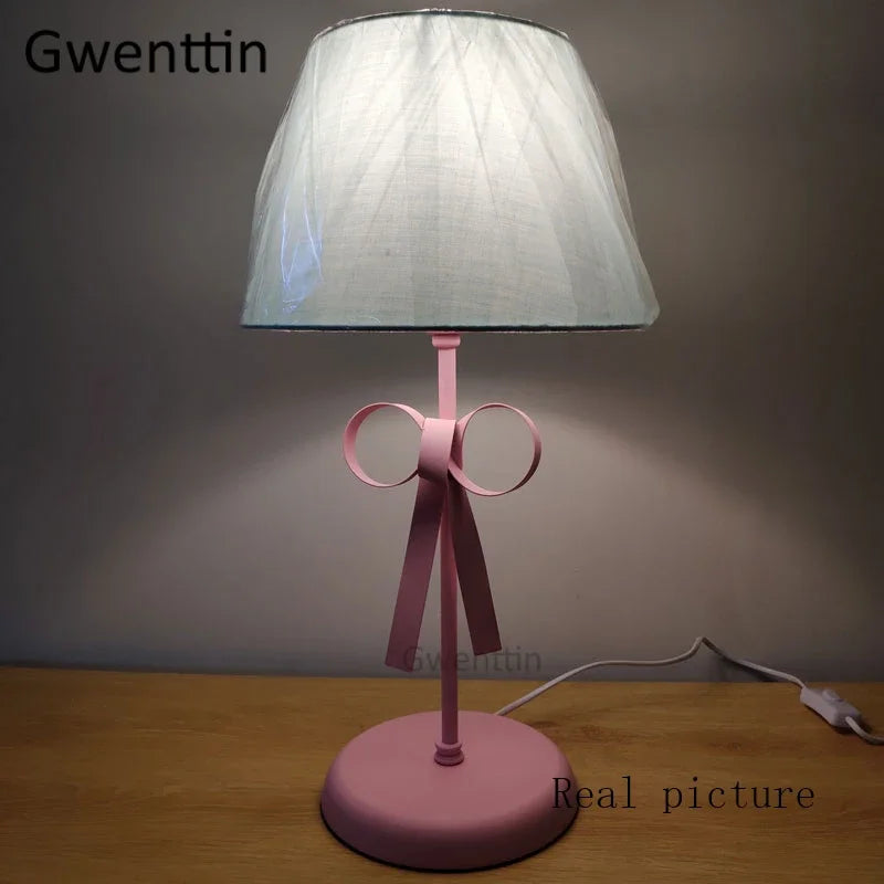 lampe de bureau moderne à nœud papillon pour chambre décorative - vue 4 sur 14