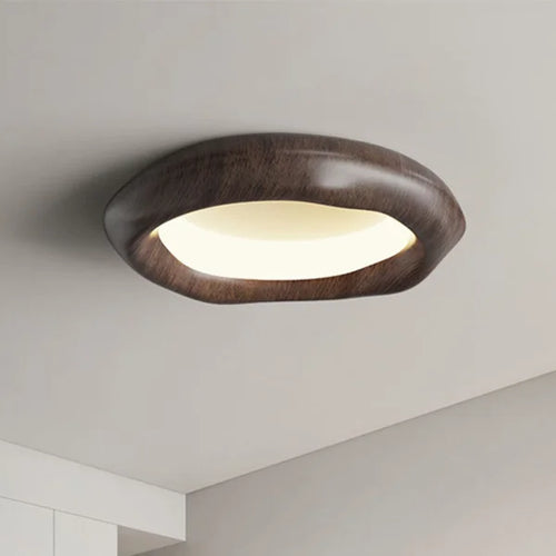 plafonnier créatif en bois pour éclairage agréable et protection des yeux