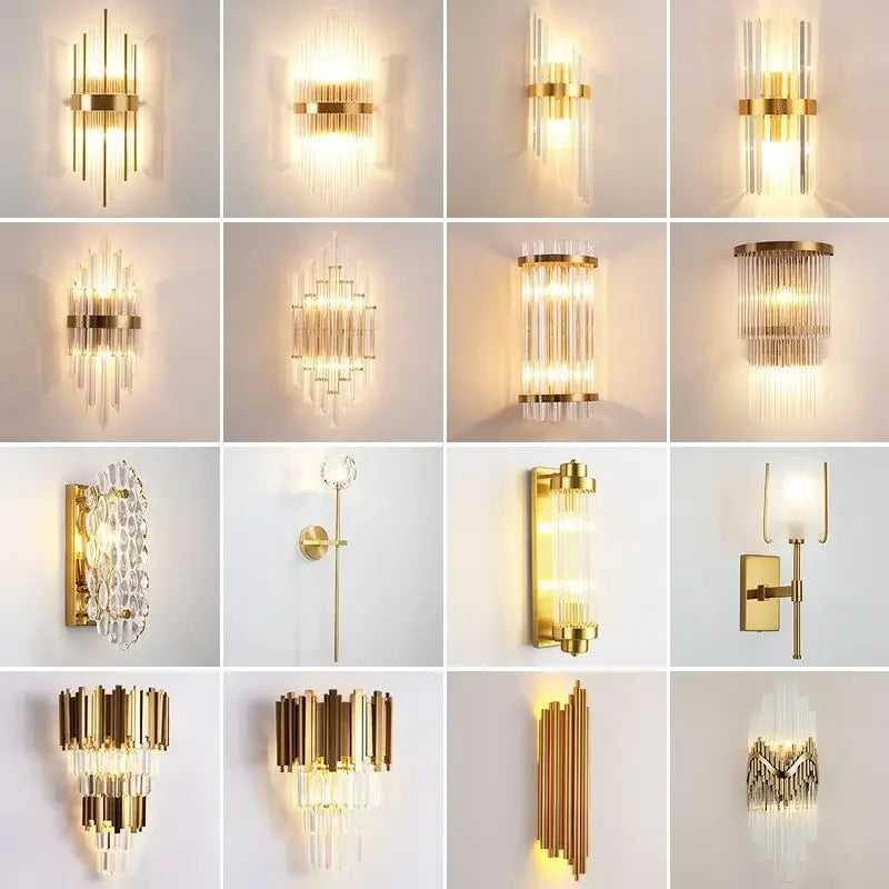 applique murale moderne en cristal rechargeable de luxe - vue 3 sur 22