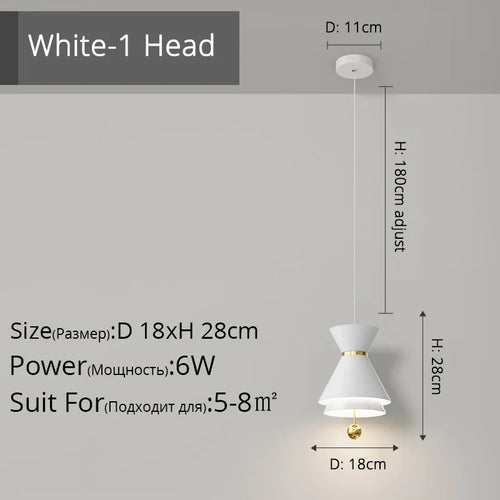lustre créatif réglable tactile intelligent pour restaurant - vue 12 sur 17