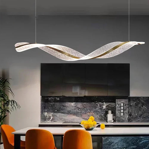 lustre spiralé design moderne pour hôtels bars et restaurants - vue 3 sur 7