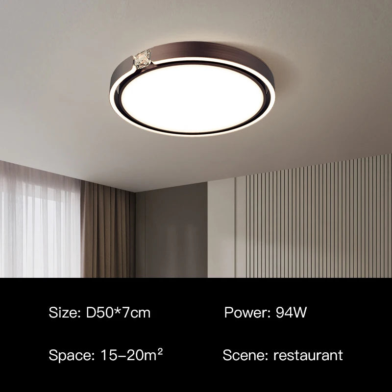 plafonnier moderne à anneau design luxe pour intérieur - vue 10 sur 12