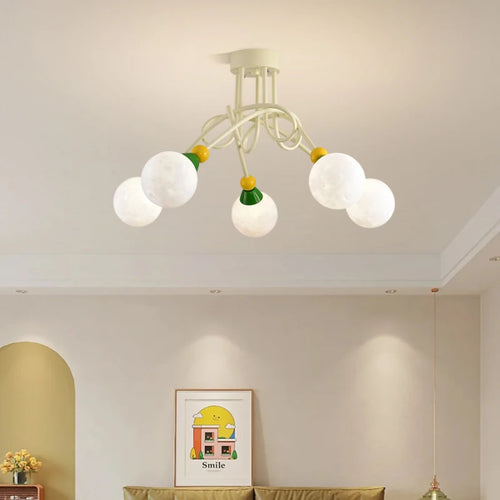 plafonnier 3d lune bulle pour chambre enfant décoration magique - vue 3 sur 6