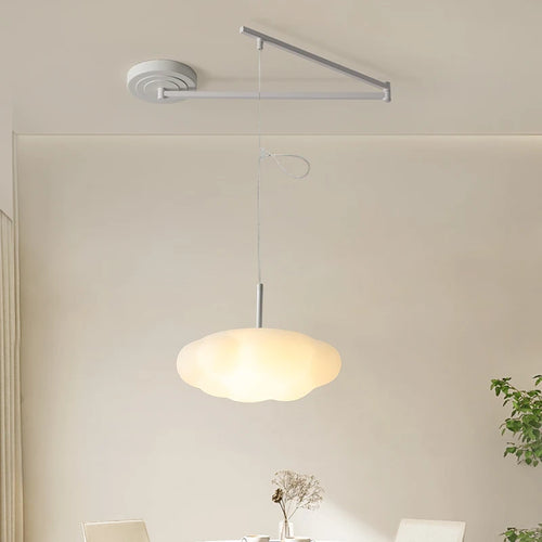 Simple moderne nouvelle crème nuage LED Lustres lumière pour Restaurant salon salle à manger chambre d'enfants couloir suspendus Lustres - vue 4 sur 10