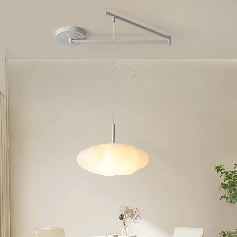 Simple moderne nouvelle crème nuage LED Lustres lumière pour Restaurant salon salle à manger chambre d'enfants couloir suspendus Lustres - vue 4 sur 10