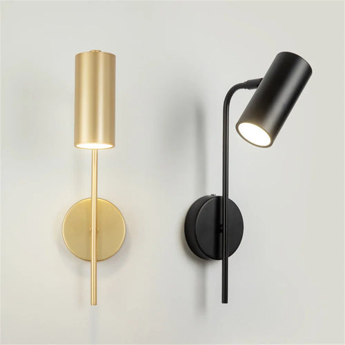 applique murale moderne rotative led avec long pôle interrupteur - vue 2 sur 10