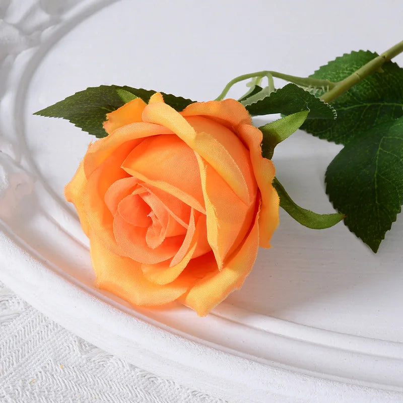 rose artificielle en soie pour décoration de mariage et événements - vue 8 sur 28