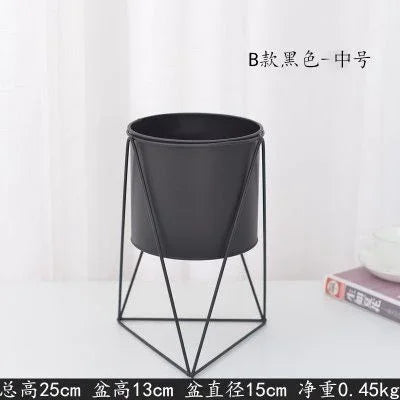support de plante moderne en fer pour décoration intérieure et extérieure - vue 17 sur 18