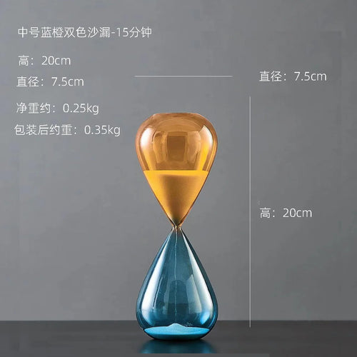 décoration sablier créative en verre pour intérieur élégant - vue 8 sur 16
