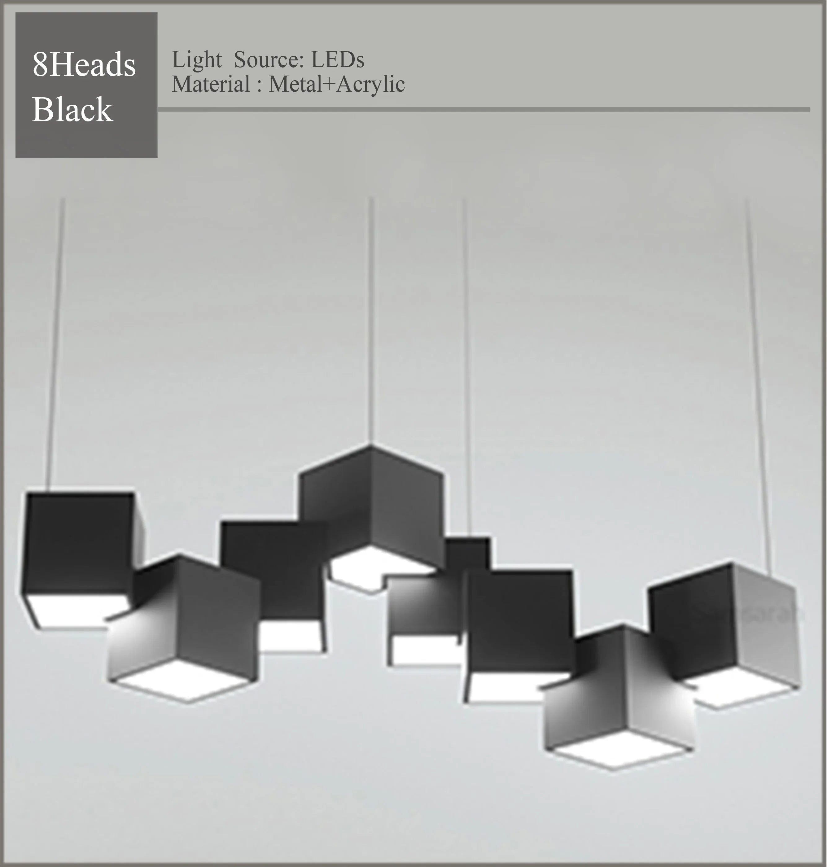 2024 Magic Cube Led Creative Pendant Light Ceilng Hanging Lamp for Dining Room Living Room Light Fixture Samsarah Lighting