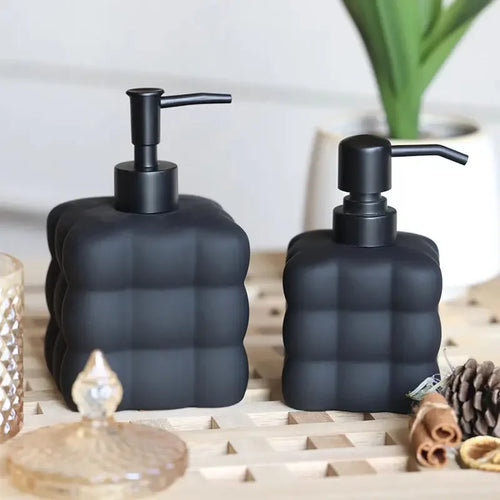 distributeur de savon créatif en céramique pour désinfectant et shampoing - vue 2 sur 12