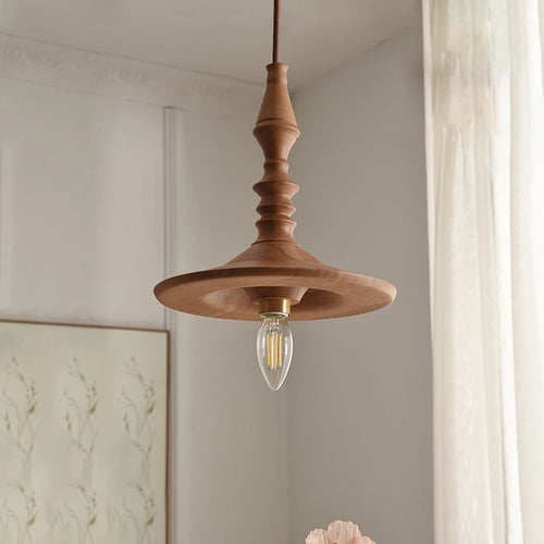 suspension en bois vintage pour bar restaurant nordique - vue 2 sur 7