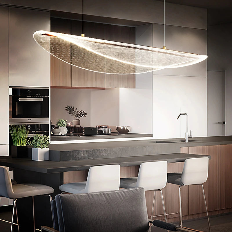 lustre acrylique moderne pour maison et restaurant - vue 3 sur 10