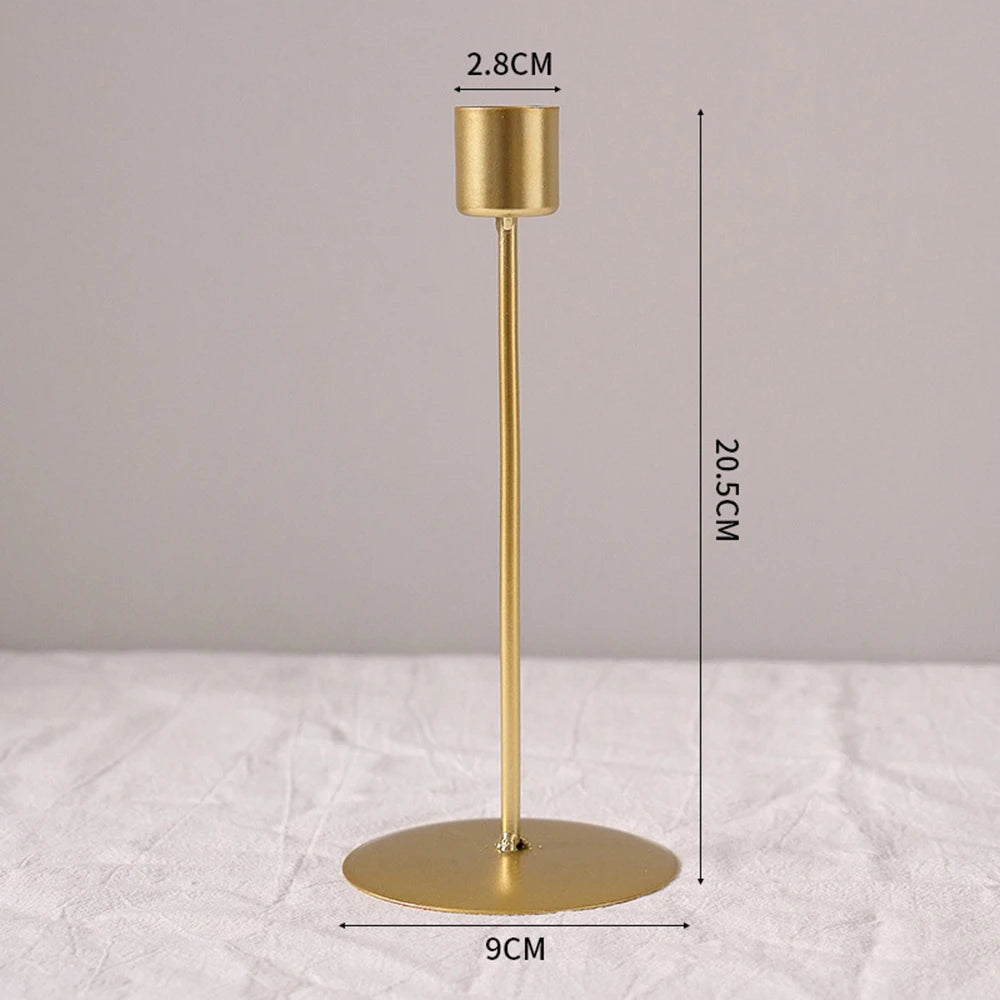 bougeoir rétro en métal créatif pour décoration de fête et mariage - vue 10 sur 12