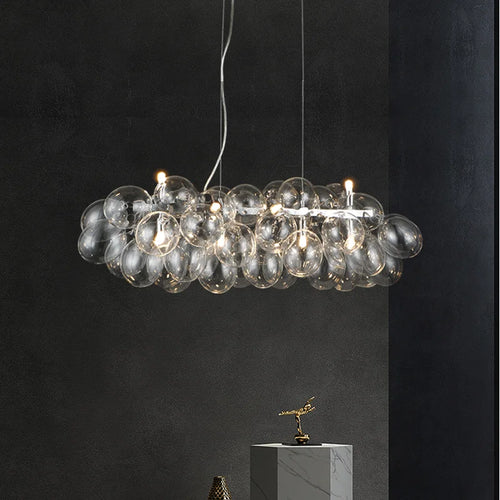 lustre moderne en verre décoratif pour éclairage créatif - vue 6 sur 16