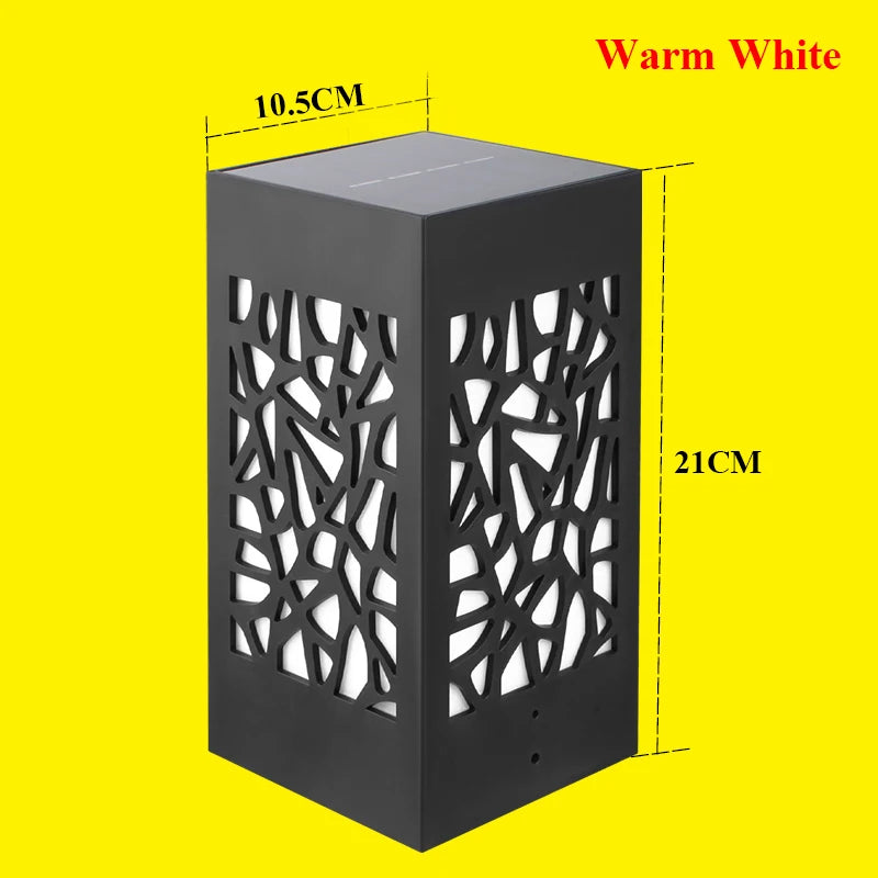 lanterne solaire colonne décorative pour jardin et extérieur - vue 13 sur 20