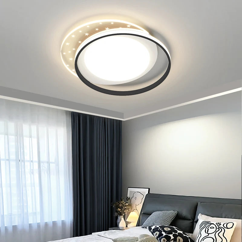 Lustre Led Plafonnier Chambre Intérieur Mince Moderne - vue 5 sur 14