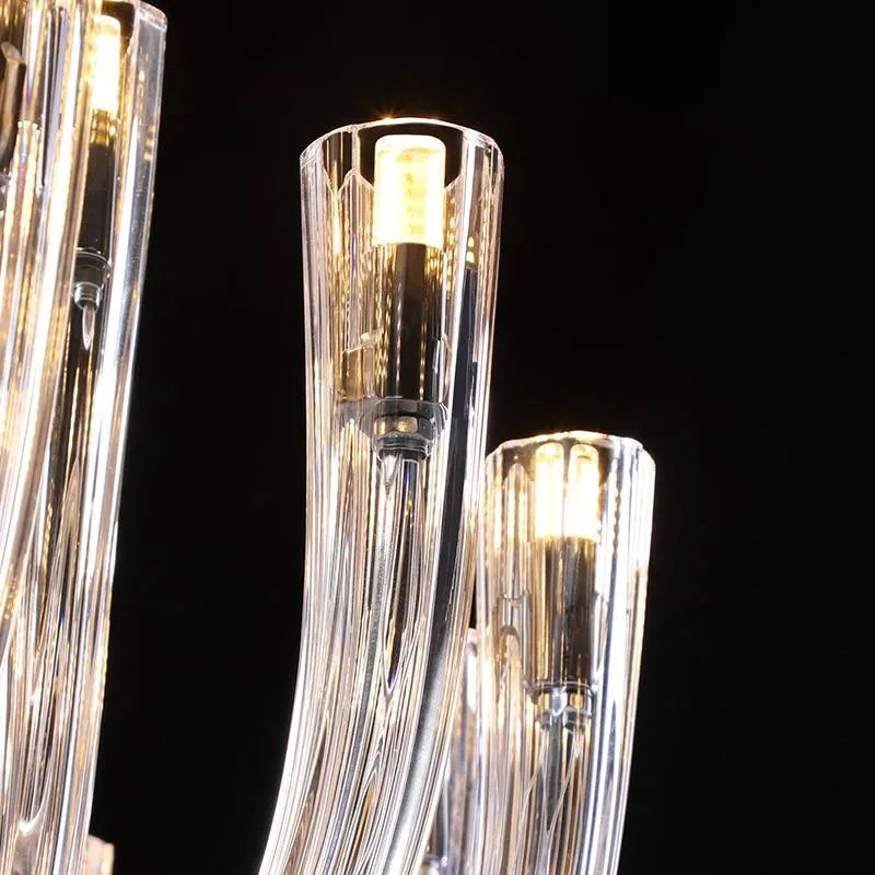 lustre de style européen moderne en verre de luxe - vue 5 sur 10