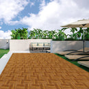 Dalles terrasse bois clipsables antidérapantes pour balcon