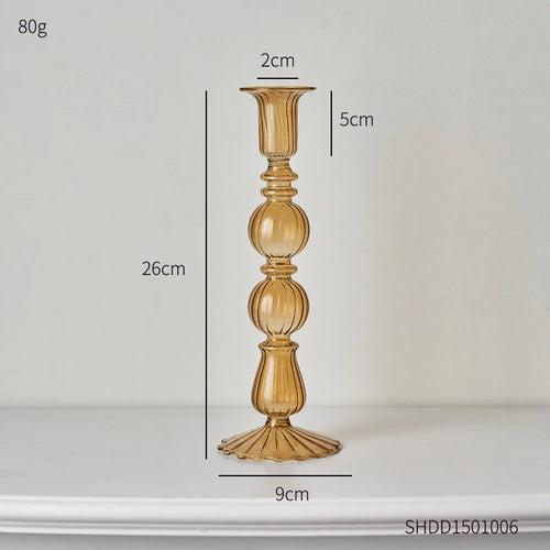 bougeoir en verre créatif pour décoration moderne et élégante - vue 9 sur 10