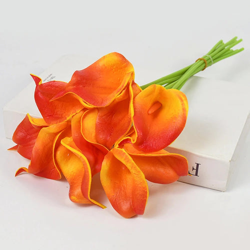 lot de fleurs artificielles lys calla pour mariage et décoration - vue 7 sur 17