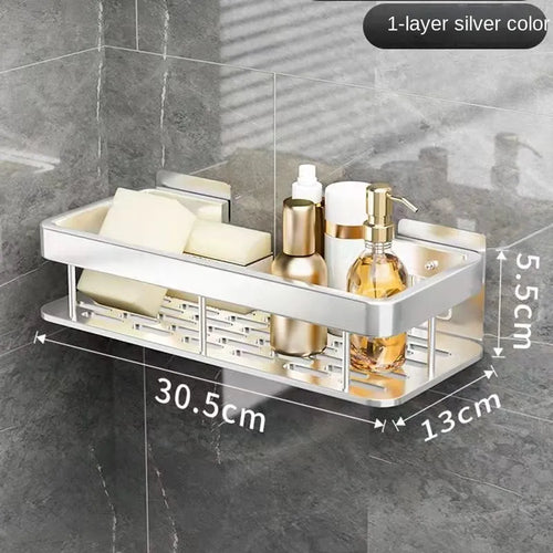 étagères murales de luxe antirouille pour accessoires de bain - vue 7 sur 17