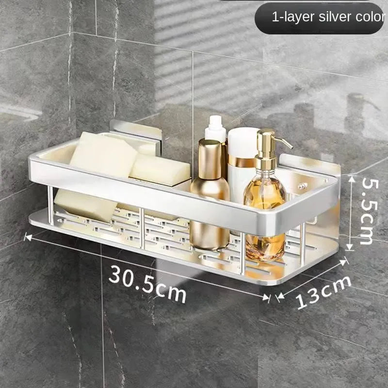 étagères murales de luxe antirouille pour accessoires de bain - vue 6 sur 17