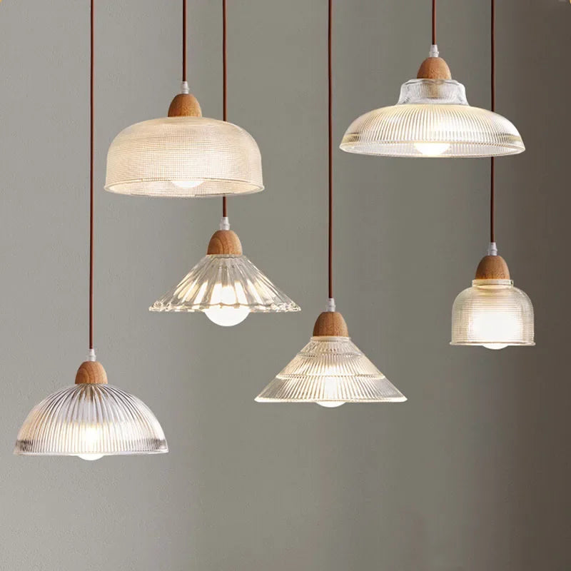 suspension en verre style japonais pour intérieur vintage - vue 3 sur 30
