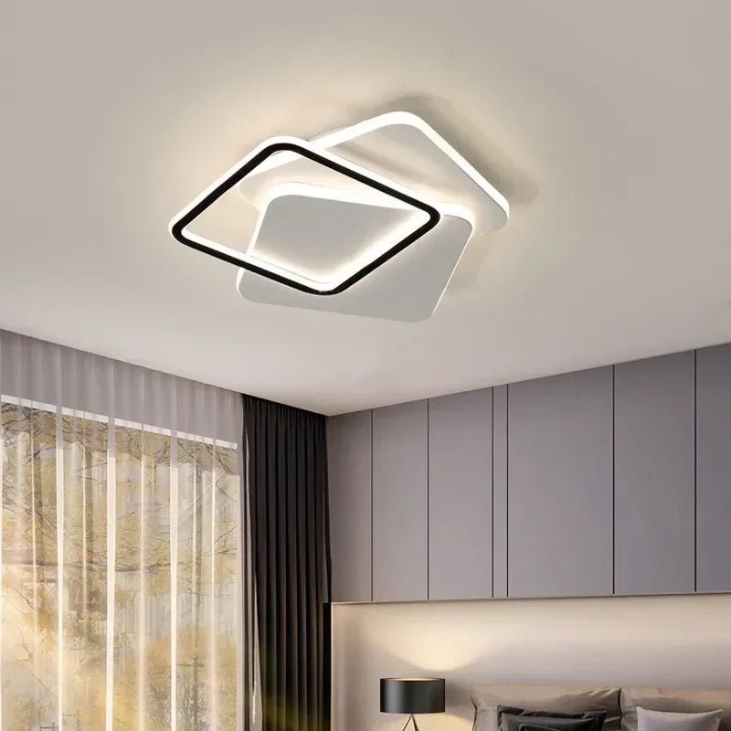 plafonnier led moderne lustre décoratif pour intérieur - vue 4 sur 9
