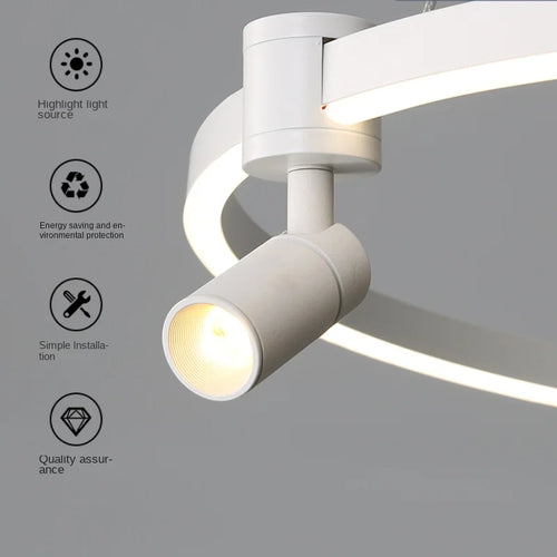 lustre postmoderne créatif multi angle pour hôtel boutique - vue 6 sur 15