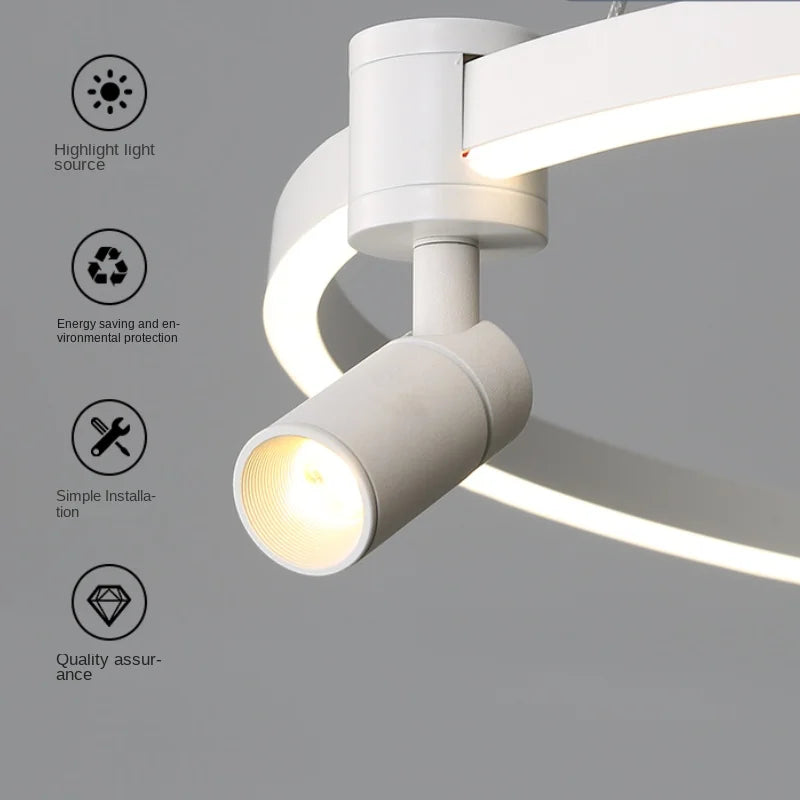 lustre postmoderne créatif multi angle pour hôtel boutique - vue 5 sur 15