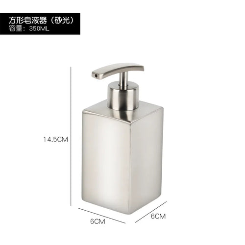 distributeur de savon liquide en acier inoxydable pour salle de bain - vue 12 sur 20