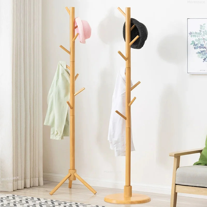 porte-vêtements suspendu en bois pour rangement pratique - vue 1 sur 7