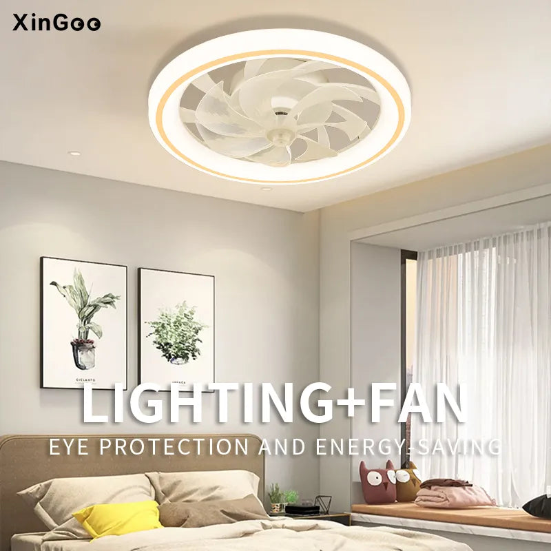 Ventilateur de plafond intelligent avec lumières - vue 1 sur 8