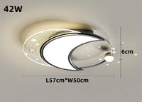 lustre moderne en fer avec éclairage led design étoile