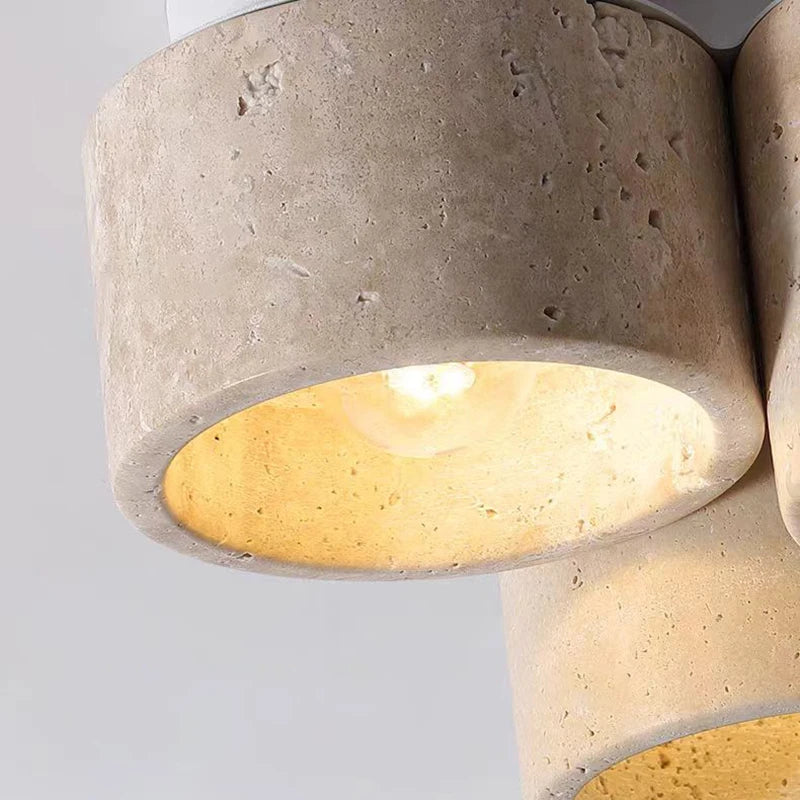 plafonnier en marbre naturel pour escaliers avec suspension - vue 5 sur 7