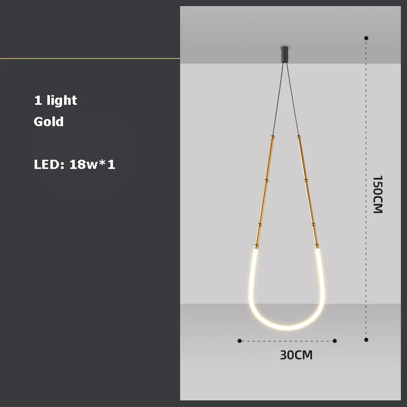 lustre art déco en métal noir avec éclairage led - vue 14 sur 16