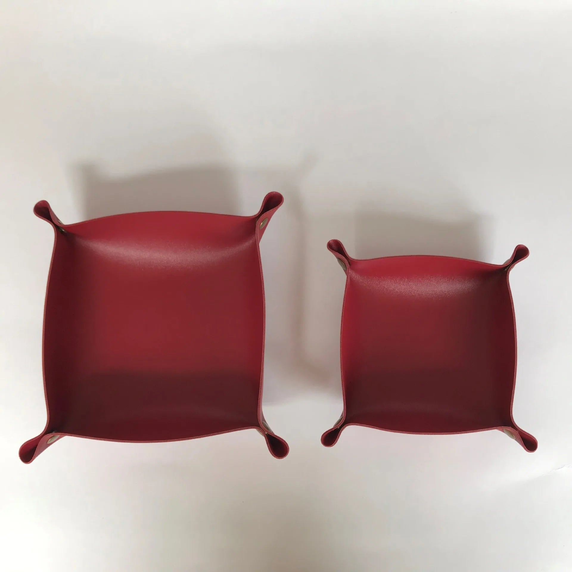 plateau de rangement en cuir pour bureau pliant décoratif - vue 9 sur 14