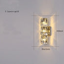 applique murale moderne en cristal pour décoration intérieure élégante