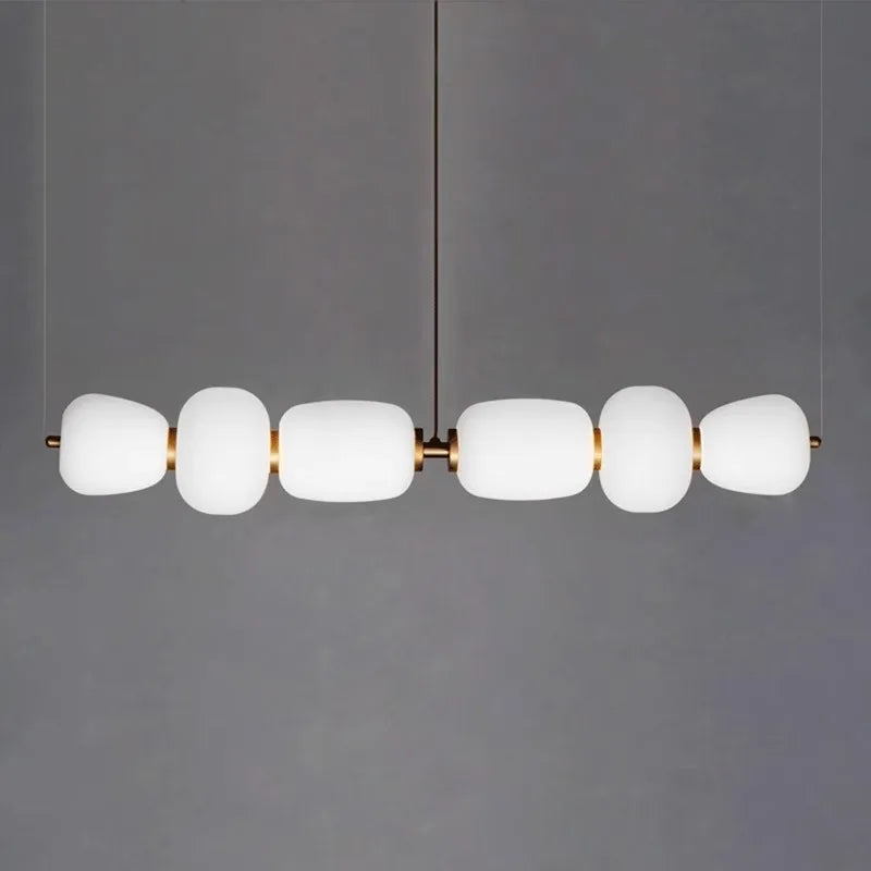lustre en verre minimaliste moderne pour espaces créatifs et bars - vue 4 sur 7