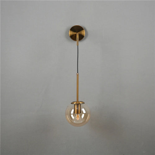 applique murale led vintage post-moderne boule de verre nordique - vue 6 sur 15