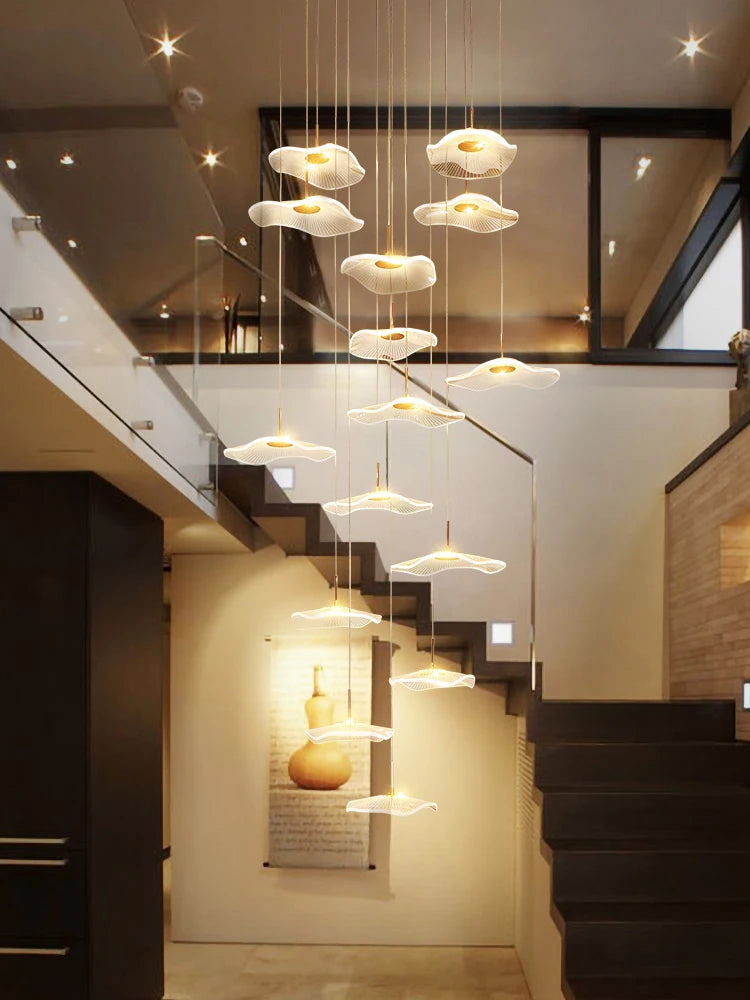 lustre moderne nordique pour décoration intérieure et grenier - vue 6 sur 16