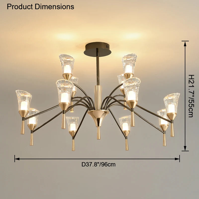 lustre suspendu moderne pour un éclairage élégant - vue 8 sur 9