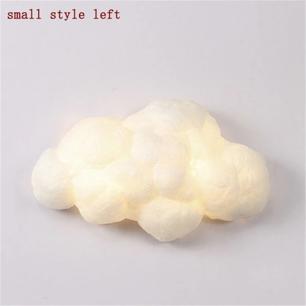 applique murale led nuage en imitation soie décorative pour enfants - vue 6 sur 14